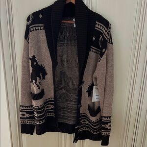 NWT Wrangler retro Cowboy Cardigan. Size small